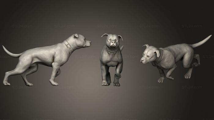 Статуэтки животных (СОБАКА 2, STKJ_2126) 3D модель для ЧПУ станка